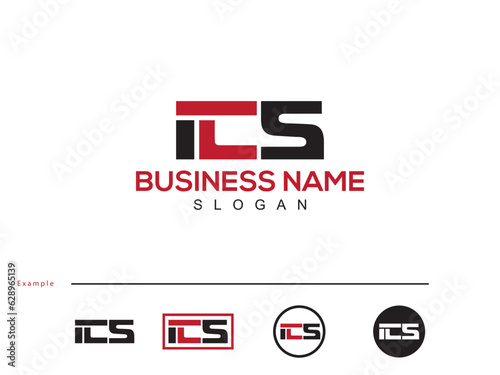 Minimalist ICS ic Modern Letter Logo Icon For Your Store