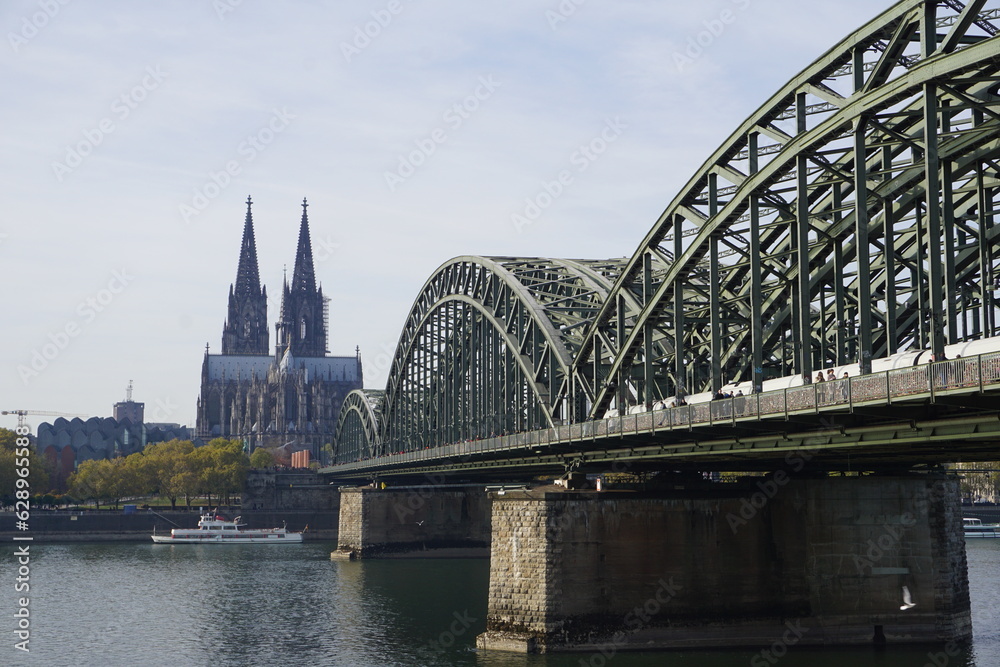 cologne cathedral and bridge