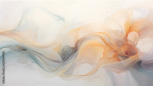 Artistic blend of organic shapes and fluid lines, creating an ethereal atmosphere that captivates the viewer's imagination