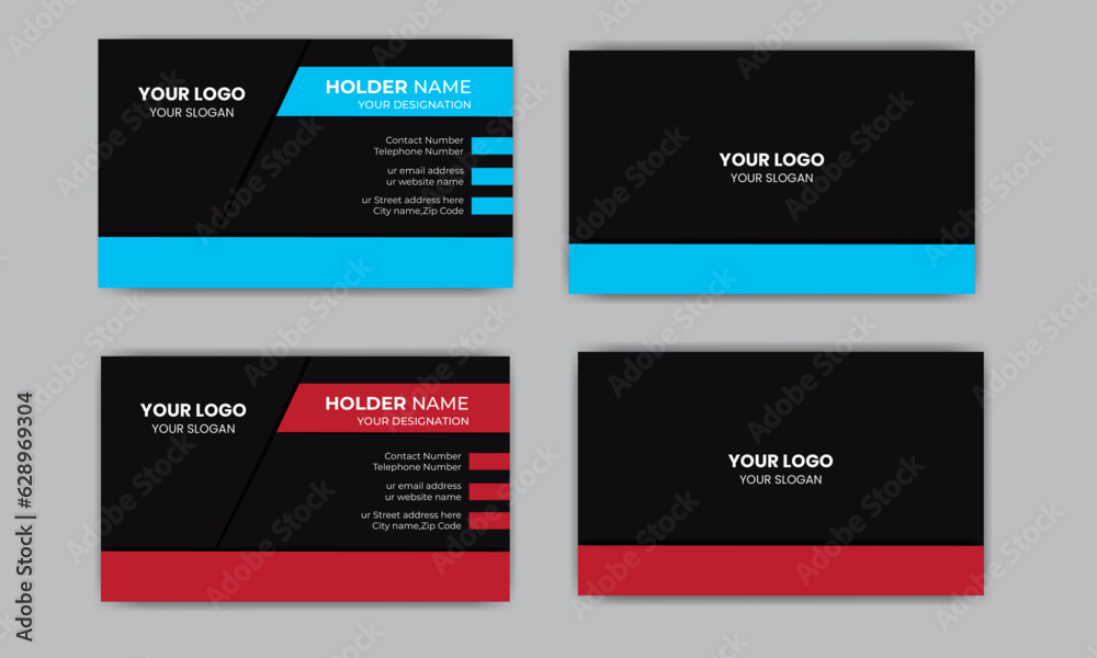 Corporate Business card design for personal identity