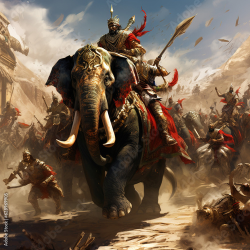 elephants in the desert