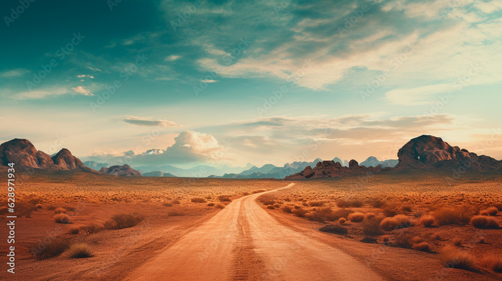 beautiful desert of the illustration. Generative AI beautiful desert of the illustration. Generative AI