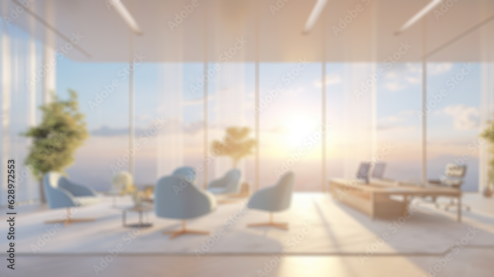 Fototapeta premium Unscharfer Büro-Hintergrund