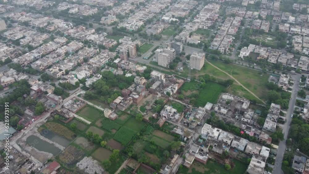 High angle ariel view of residential area in Cantt Lahore, Pakistan. High angle ariel view of residential area in Cantt Lahore, Pakistan.
