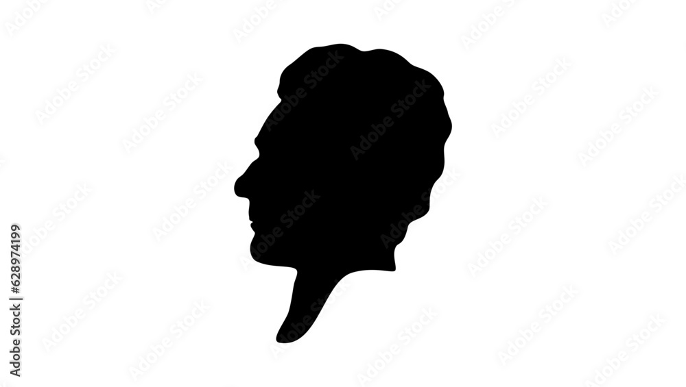Jean Jacques Rousseau silhouette