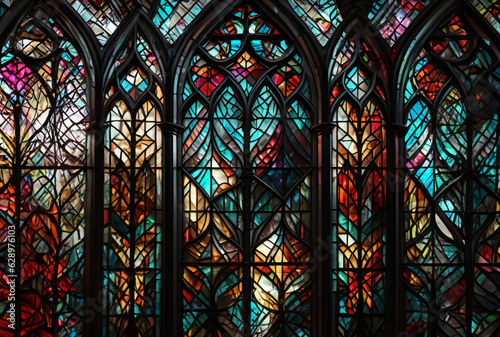 stained glass window in church