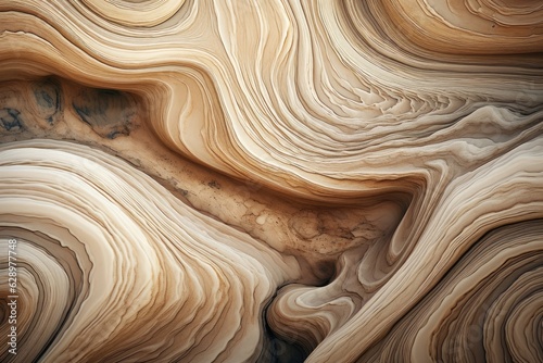 Harmonious blend of organic shapes and textures found in nature. Generative AI