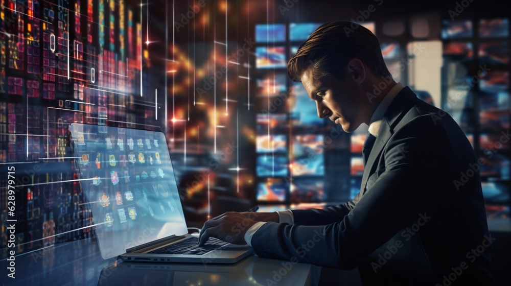 custom made wallpaper toronto digitalA credit analyst or underwriter leveraging AI algorithms to evaluate creditworthiness and make informed decisions on loan approvals or credit extensions