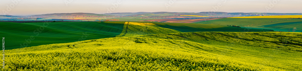 Spring colors of landscape and fields