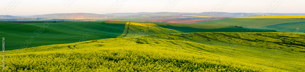 Spring colors of landscape and fields