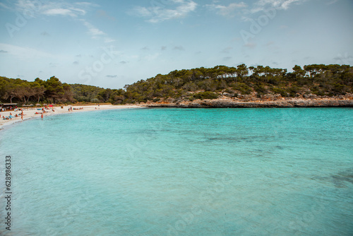 Beautiful beach with turquoise water on the island of Mallorca, Spain