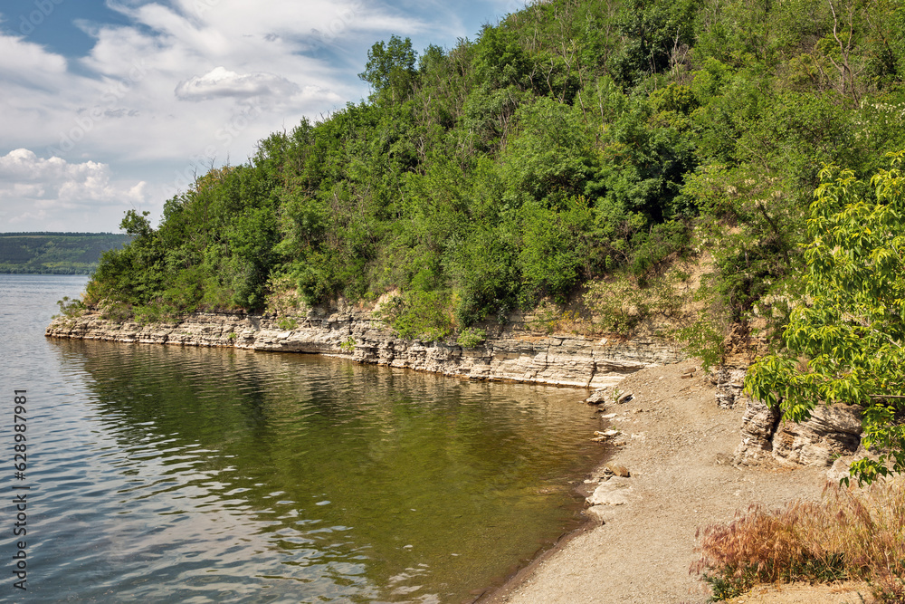 Bakota bay reservoir on Dnister river, Ukraine. Bakota bay reservoir on Dnister river, Ukraine.