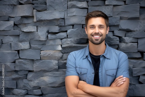 Young man portrait, generat...