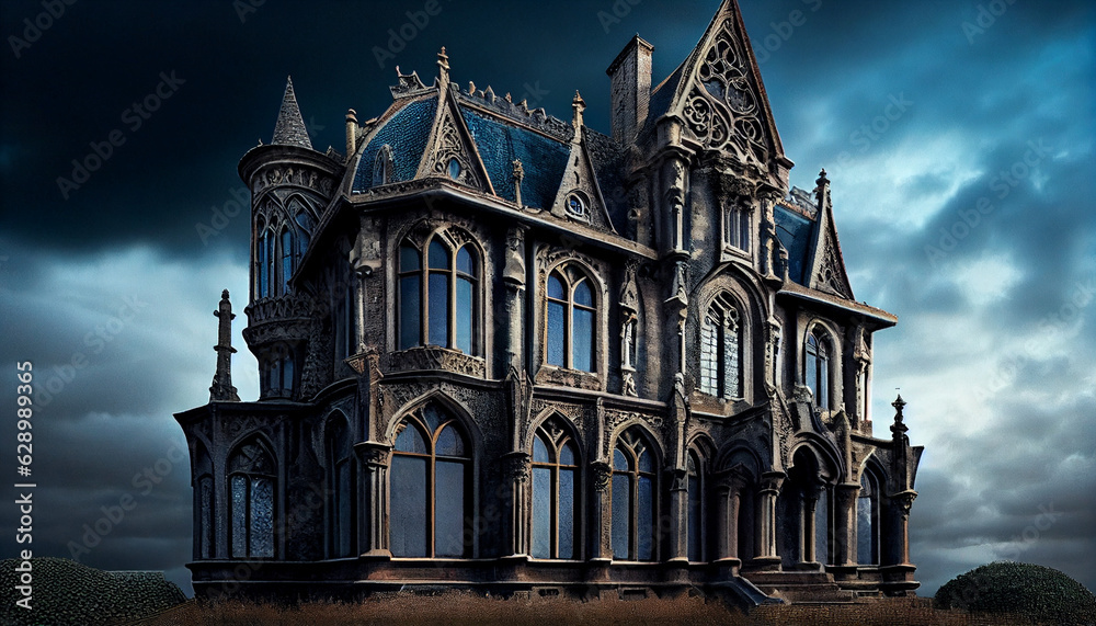 _A_dark_gothic_castle_exterior_photography