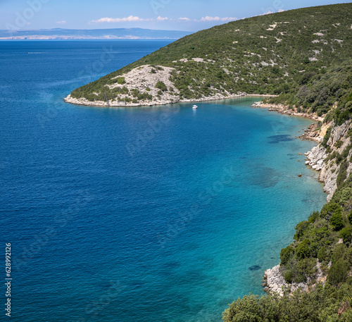 Beautiful bay near town Lopar on island Rab, Croatia
