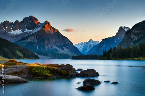 lake in the mountains