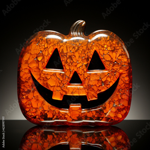Calabaza de halloween de cristal