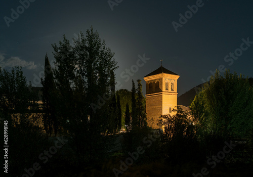 Tower of the church of the village of Yator photo