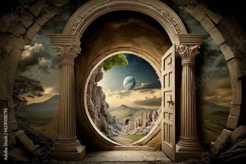 Doorway to a new realm  revitalization and renewal. Generative AI