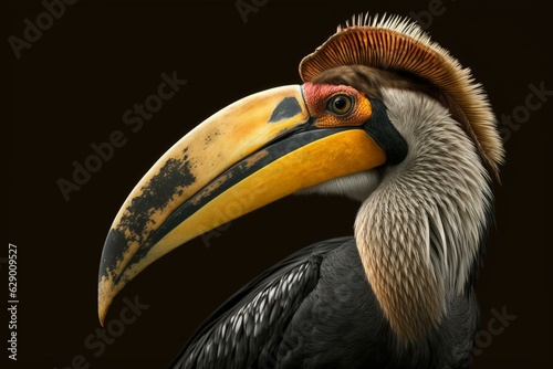 A picture of a Hornbill bird. Generative AI © Iridessa