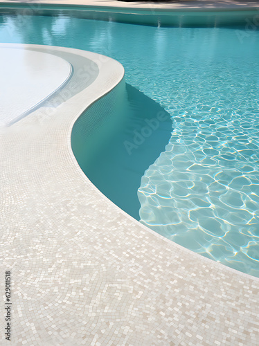swimming pool water © PixelPrismAI