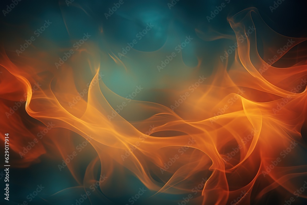 Fototapeta premium Enigmatic flame patterns of fire