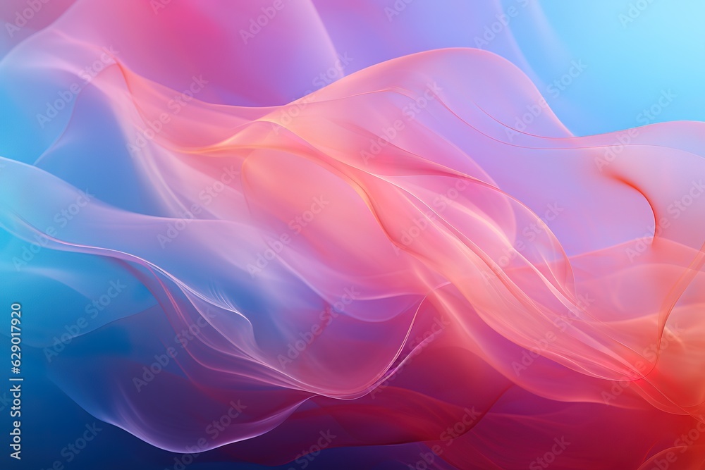 Fototapeta premium Enigmatic pink smoke patterns