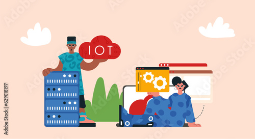 Representation of the IOT Change and Back Bunch, Locks in Solid Organize and Supporting Innovative Headways for a More sharp Future.