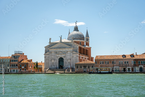 Church of the Most Holy Redeemer, boat view, Venice, Italy