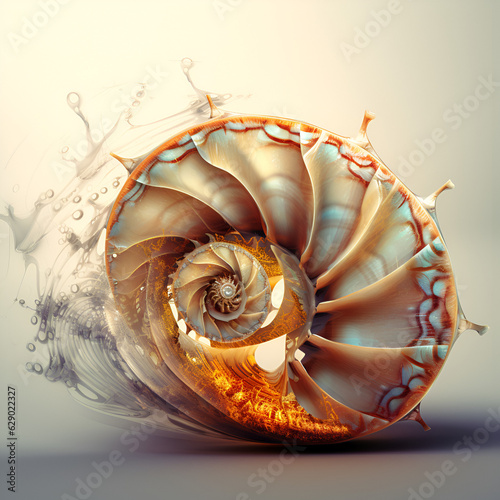 spiral shell illustration