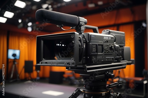 A camera on a tripod Generative AI