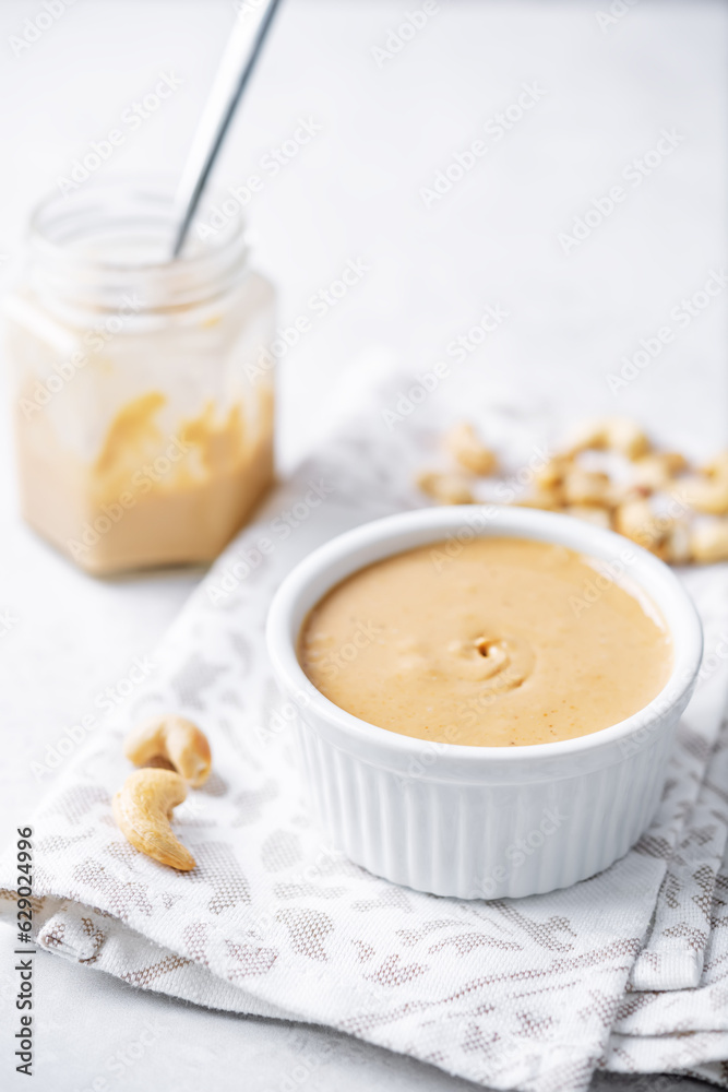 Cashews butter in a bowl Cashews butter in a bowl