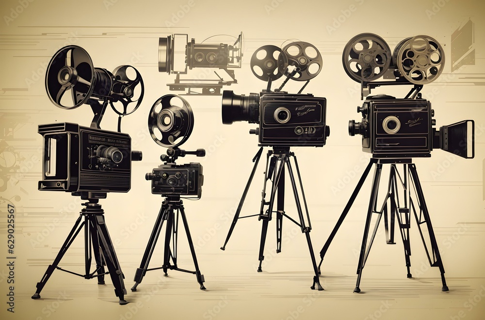 Obraz premium A black and white radio Generative AI