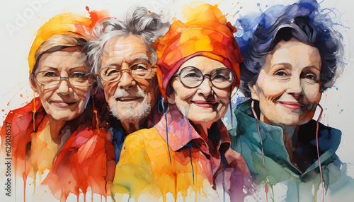 Alzheimer's Dementia survivors  65 years old seniors  couples
