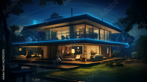 Smart Home System 4K Digital Futuristic  © Sorab