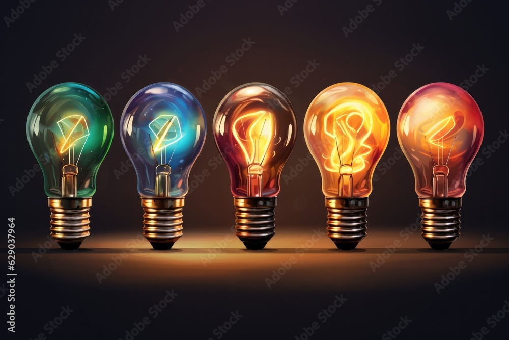 Bulb set isolated Bulb set isolated