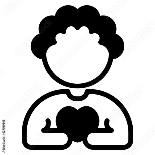  Empathy glyph icon