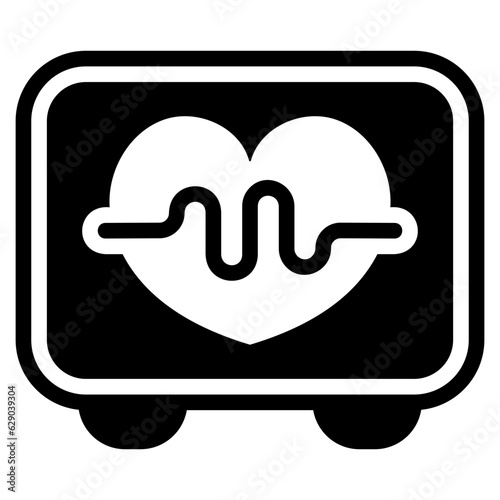  Heartrate glyph icon