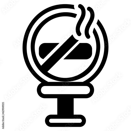  No smoking glyph icon