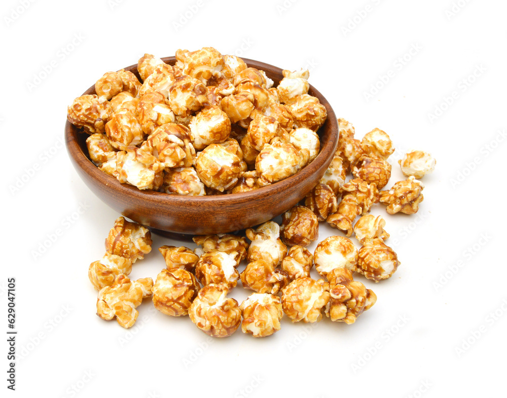 Popcorn border isolated on white Popcorn border isolated on white