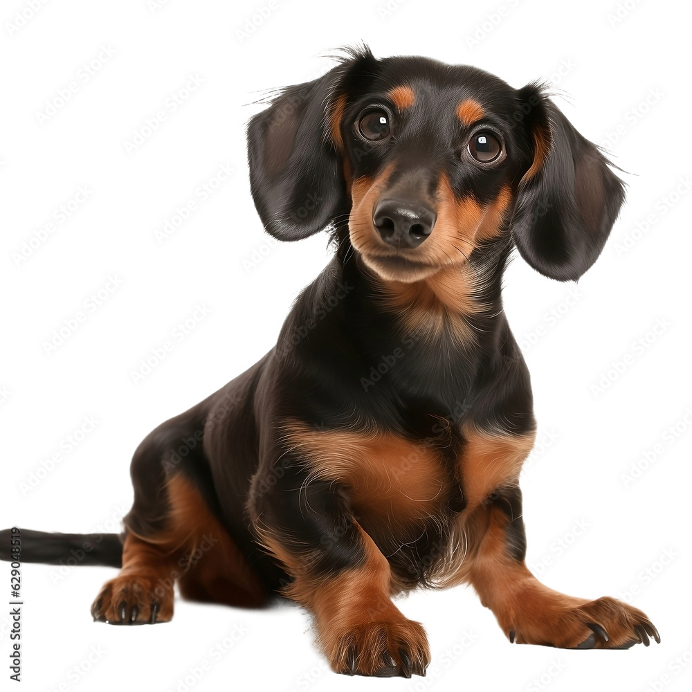 dachshund dog isolated on white background