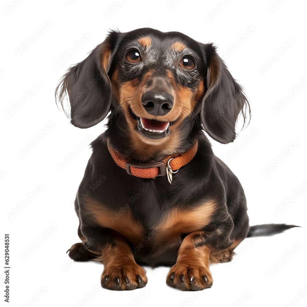 dachshund dog isolated on white background