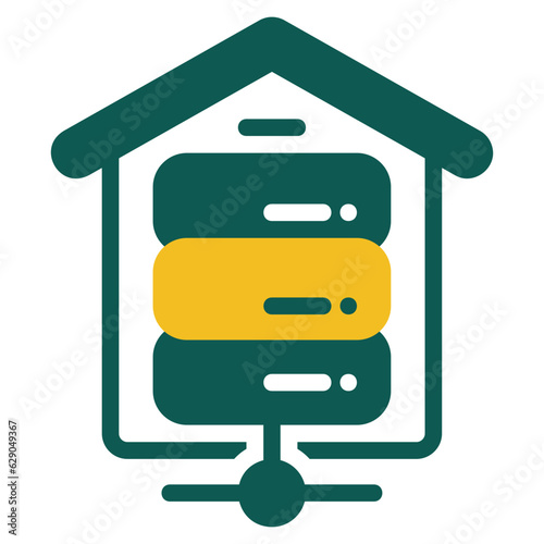  Data warehouse duotone icon