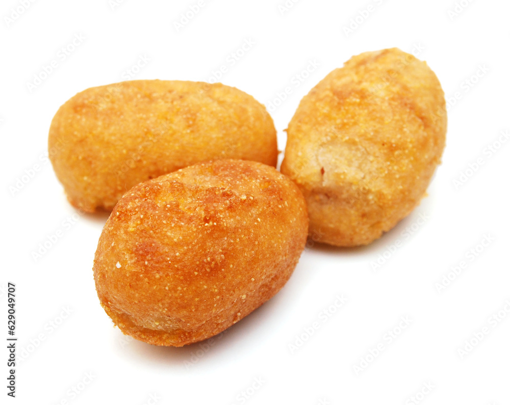 Organic Corn Dog on white background Organic Corn Dog on white background