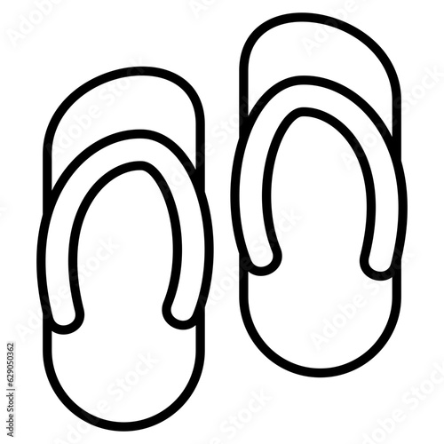 Flip flop icon