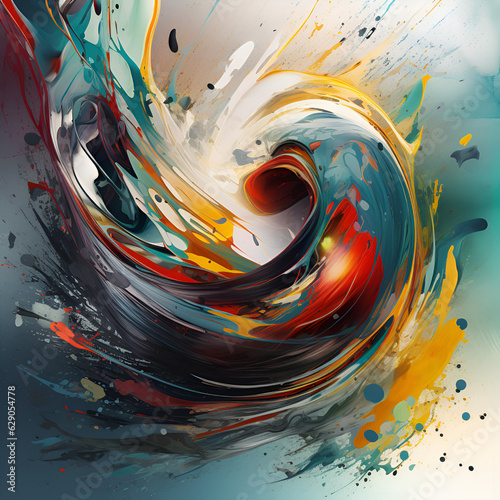 abstract background with circles illustration