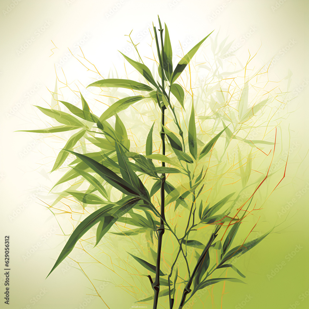 Obraz premium bamboo illustration