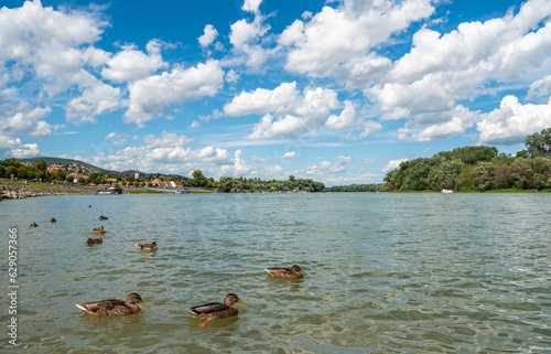 Danube River in Szentendre, Hungary.