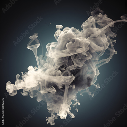 smoke on black illustration