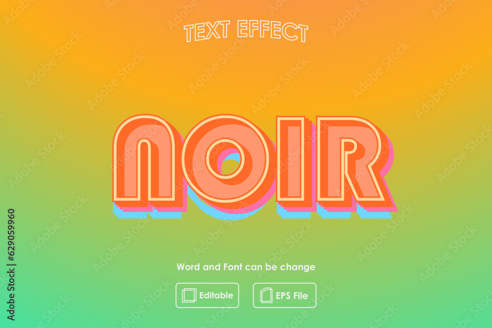 Noir Text Effect Noir Text Effect